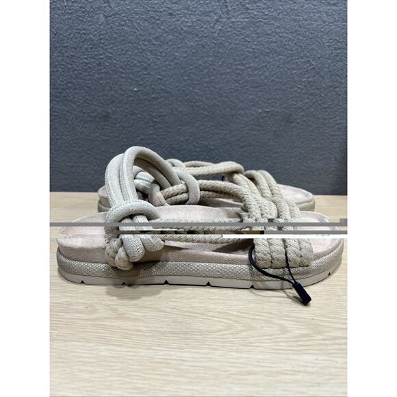 Zara Rope Sandals Womens Size 41 Beige 2713/120. - Picture 3 of 9